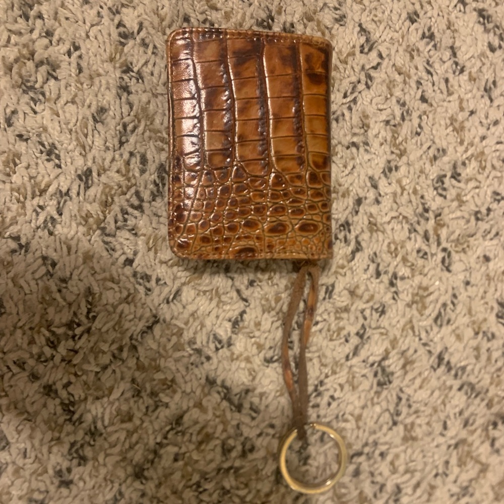 Brahmin wallet brown snake skin